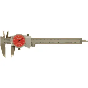 MITUTOYO 505-742-54 Dial Caliper 6 Inch Red 0.100 In/Rev | AD6XPL 4CGJ4