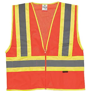 ML KISHIGO 1055-5X High Visibility Vest Class 2 5xl Orange | AF4FTQ 8V320