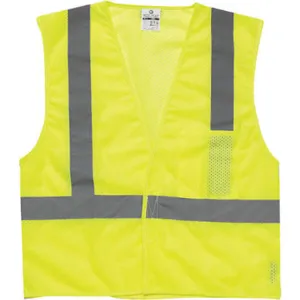 ML KISHIGO 1083-3X High Visibility Vest Class 2 3xl Lime | AF3YWY 8FZ51