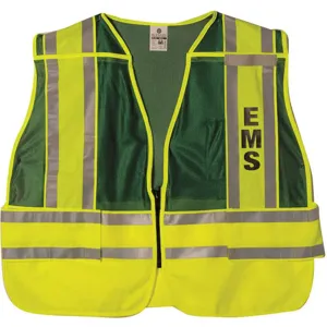 ML KISHIGO 8053FBZ-2X-4X Pro Police Safety Vest Green 2xl/4xl | AF4ZBQ 9RUZ7