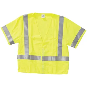 ML KISHIGO F310/3X Flame Resistant Vest Class 3 3xl Lime | AF3ZBA 8G834