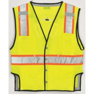 ML KISHIGO T341-L-XL Fall Protection Vest L/ Xl Lime | AA4ETY 12J132