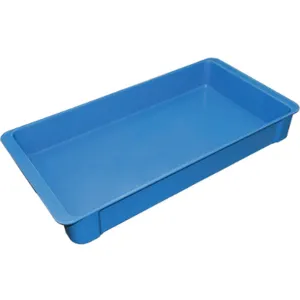 MOLDED FIBERGLASS 8082085268 Stack Container 23-3/8 x 12 x 3-1/8 Blue | AC8BCD 39H994