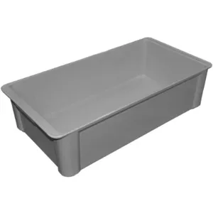 MOLDED FIBERGLASS 8083085136 Stack Container 23-3/5 x 12 x 6 Gray | AC8BCF 39H996