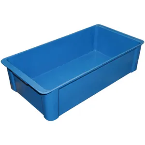 MOLDED FIBERGLASS 8083085268 Stack Container 23-3/5 x 12 x 6 Blue | AC8BCG 39H997