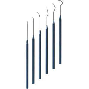 MOODY TOOL 55-1292 Precision Probe Set, 6 Pieces, Anodized Aluminium, 25mil | AE9KZU 6KHK8