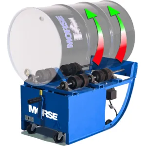 MORSE DRUM 201B/20-E3-50 Portable Drum Roller, 2 Belts, 16 RPM, Explosion-Proof, 3 Phase, 50Hz | AF6FDE