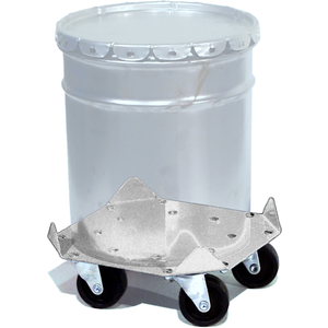 MORSE DRUM 34-5SS Pailpro 19-Litre Pail Dolly, Stainless Steel, Up To 31.7 cm Diameter | AF6EDZ