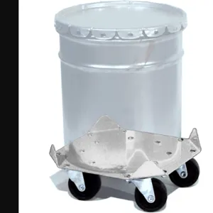 MORSE DRUM 34-5SS Pailpro 19-Litre Pail Dolly, Stainless Steel, Up To 31.7 cm Diameter | AF6EDZ