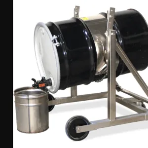 MORSE DRUM 80i-SS Mobile-Karrier, Stainless Steel, Up To 208-Litre Steel Drum, 363 kg Cap | AF6EGZ