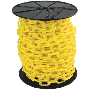 MR. CHAIN 50102 Plastic Chain 2 Inch x 125 Feet Yellow | AG3FAA 33HG06