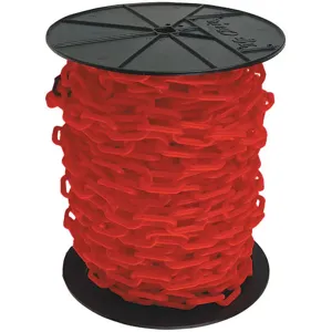 MR. CHAIN 50105 Plastic Chain 2 Inch x 125 Feet Red | AG3FAB 33HG07