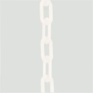 MR. CHAIN 00001-50 Plastic Chain White 3/4 Inch x 50 Feet | AF4DHP 8RMH0