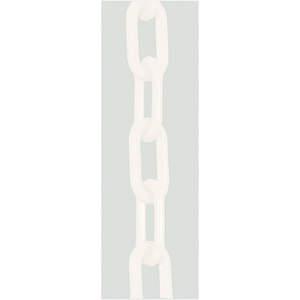 HERR. CHAIN ​​30001-100 Kunststoffkette Weiß 1.5 Zoll x 100 Fuß | AF6ATM 9UDU8