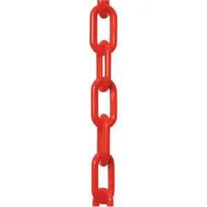 MR. CHAIN 30005-50 Plastic Chain Red 1-1/2 Inch x 50 Feet | AD4VGU 44F765