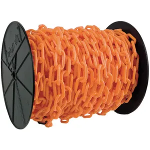 MR. CHAIN 30112 Plastic Chain 1-1/2 Inch x 200 Feet Orange | AG3EZU 33HF99