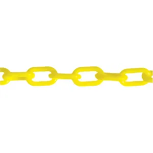 MR. CHAIN 50002-500 Plastic Chain 2 Inch x 500 Feet length Yellow | AH7ZKM 38EX18