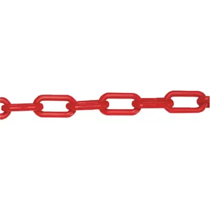 MR. CHAIN 50005-500 Plastic Chain 2 Inch x 500 Feet length Red | AH7ZKN 38EX19