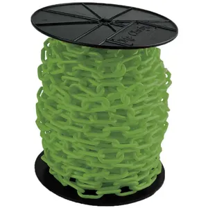 MR. CHAIN 50114 Plastic Chain 2 Inch x 125 Feet Green | AG3FAD 33HG09