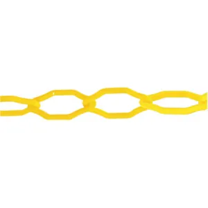 MR. CHAIN 53002-50 Plastic Chain 2 Inch x 50 Feet Yellow | AG3FAJ 33HG14