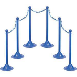 MR. CHAIN 71006-6 Light Duty Stanchion And Chain Kit Blue | AD4VGK 44F757