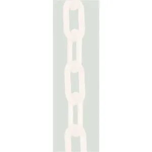 MR. CHAIN 80001-100 Plastic Chain White 3 Inch x 100 Feet | AF4UFD 9KAD6