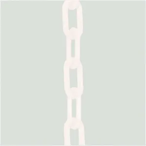 MR. CHAIN 80001-300 Plastic Chain White 3 Inch x 300 Feet | AF3VYG 8DLR9