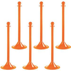 MR. CHAIN 91512-6 Light Duty Stanchion Orange - Pack Of 6 | AD4VGH 44F755