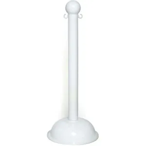 MR. CHAIN 99901-4 Stanchion Heavy Duty White 3 x 41 Inch - Pack Of 4 | AF6CGX 9WK79