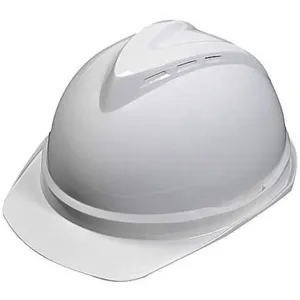 MSA 10034027 Hard Hat Front Brim Slotted 6 Point Ratchet White | AD2MVJ 3RRV1