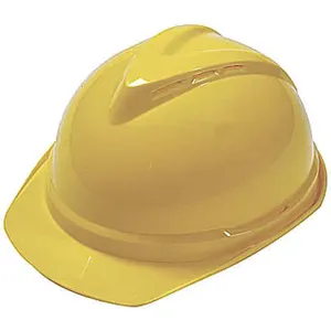 MSA 10034029 Hard Hat Front Brim Slotted 6 Point Ratchet Yellow | AD2MVK 3RRV2