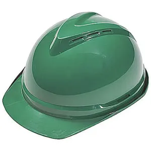 MSA 10034032 Hard Hat Front Brim Slotted 6 Point Ratchet Green | AD2MVE 3RRU6