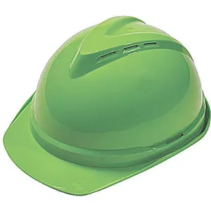 MSA 10035213 Hard Hat Front Brim Slotted 6 Point Ratchet Lime Green | AD2MVF 3RRU7