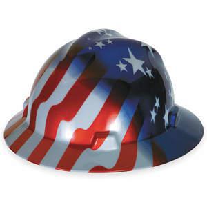 MSA 10071157 Schutzhelm mit voller Krempe, US-Flagge, Sterne/Streifen | AA8YVA 1AVT1