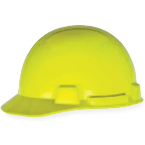 MSA 10074084 Hard Hat Front Brim Slotted 4 Point Ratchet Hi-viz Yellow/green | AD2FGL 3NXW8