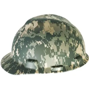 MSA 10103908 Hard Hat Front Brim Slotted 4 Point Ratchet Camouflage | AE4GCN 5KAW6