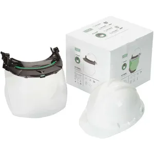 MSA 10118695 Hard Hat With Faceshield Bracket Front Brim White | AF7PMG 22EY46