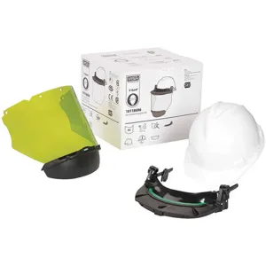 MSA 10118696 Hard Hat With Faceshield Bracket Front Brim White | AF7PMH 22EY48