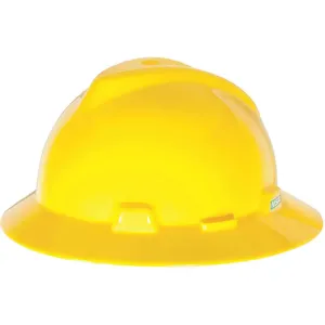 MSA 454730 Hard Hat Full Brim Yellow | AD2MUX 3RRT3