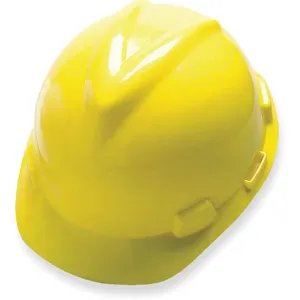 MSA 463944 Hard Hat Front Brim Slotted Pinlock Yellow | AD8PYF 4LP02