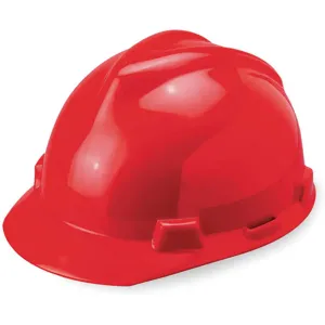 MSA 463947 Hard Hat Front Brim Slotted Pinlock Red | AD8PUX 4LN85