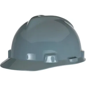 MSA 463948 Hard Hat Front Brim Slotted Pinlock Gray | AD2JJU 3PUP8