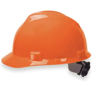 MSA 475361 Hard Hat Front Brim Slotted 4 Point Ratchet Orange | AD8PUW 4LN84