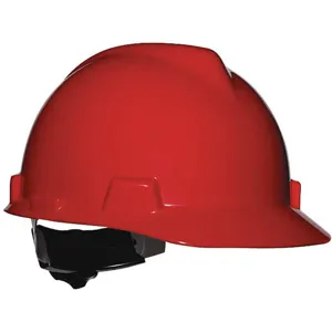 MSA 475363 Hard Hat Front Brim Slotted 4 Point Ratchet Red | AD8PUY 4LN86