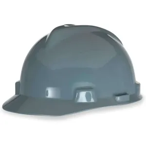 MSA 475364 Hard Hat Front Brim Slotted 4 Point Ratchet Gray | AB2JWC 1MDV5