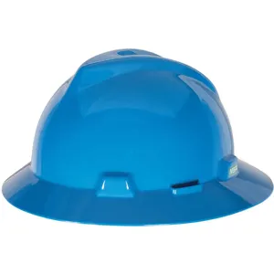 MSA 475368 Hard Hat Full Brim Blue | AD8PUP 4LN70