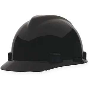 MSA 492559 Hard Hat Front Brim Slotted 4 Point Ratchet Black | AD2FGN 3NXX1