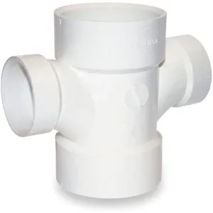 MUELLER INDUSTRIES 05820 Sanitary Tee 3 x 3 x 2 x 2 Inch Hub Pvc | AC9TRJ 3JWF7