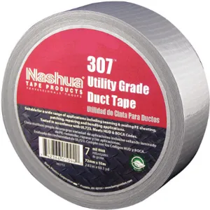 NASHUA 307 Duct Tape 2.8 Inch x 60 yard 7 mil Silver | AC4LYG 30F044