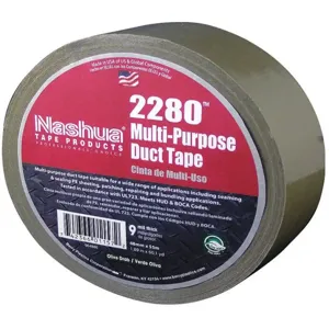 NASHUA 2280 Duct Tape 48mm x 55m 9 mil Olive Drab | AC4LYQ 30F052